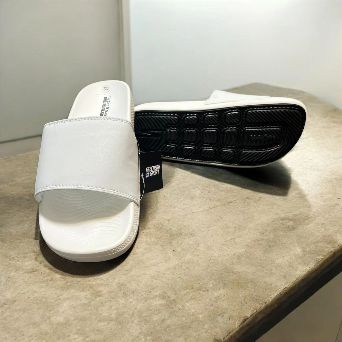 Skechers Hyper Burst Slides Beige