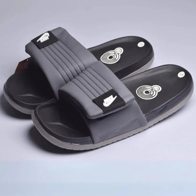 NIK Comfort Adjustable Black Slides