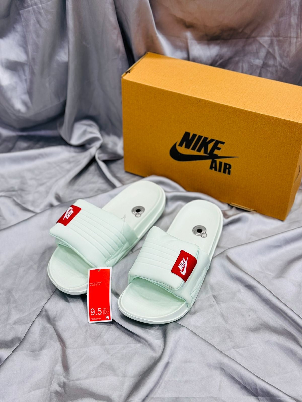 Nike Offcourt Cream Adjust Slides with Revive Foam