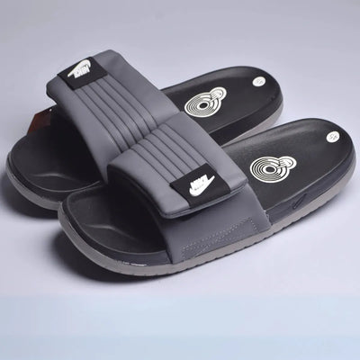 NIK Comfort Adjustable Black Slides