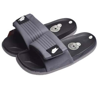 NIK Comfort Adjustable Black Slides